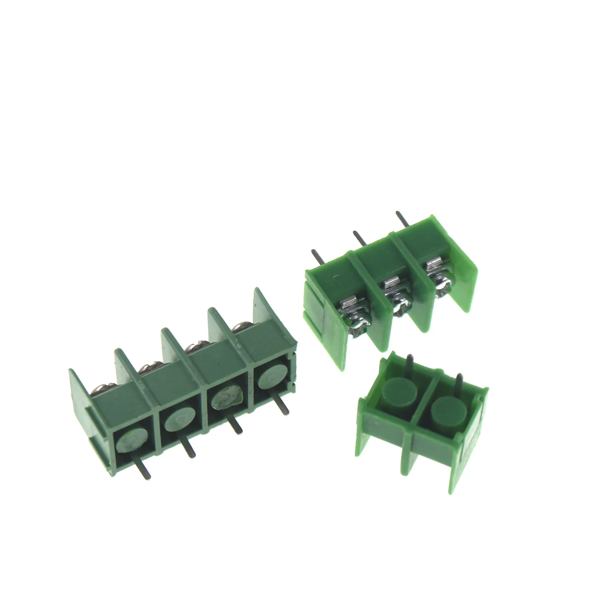 20PCS 7.62 mm KF7.62 - 2P 3P 4P MG 762 - 2 3 4 Pin Can be spliced Screw Terminal Block Connector Black Green 7.62mm Pitch