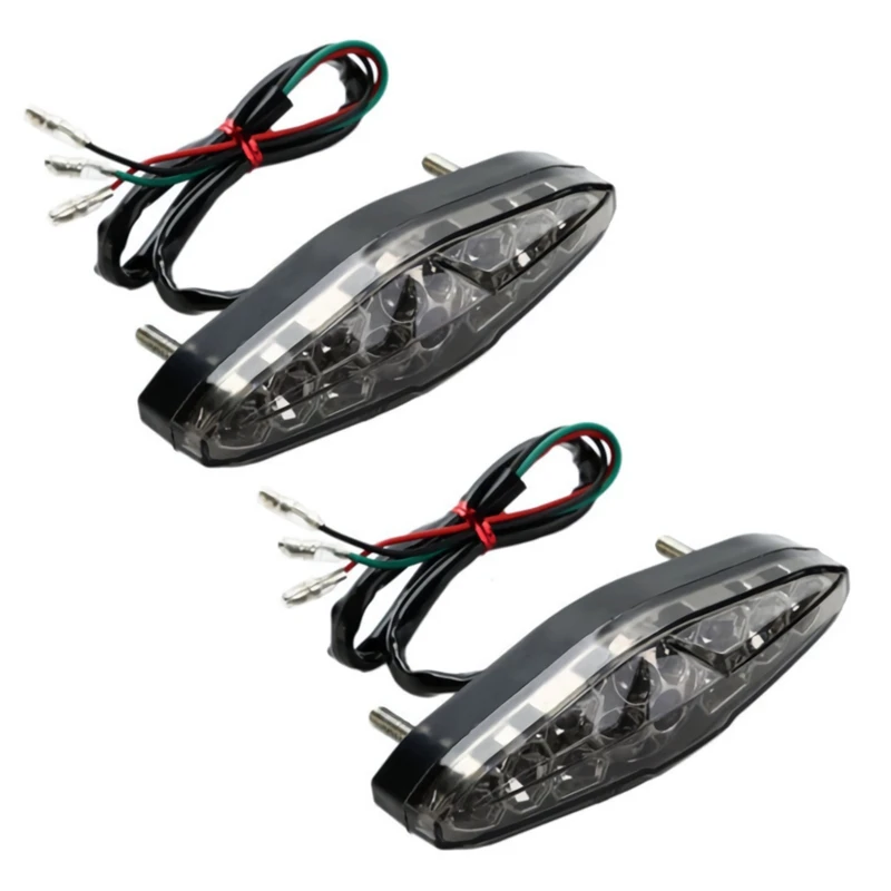 

2X Motorcycle 15 LED Red Light Brake Light Electric Car Scooter Rear Tail Light Auto Parts