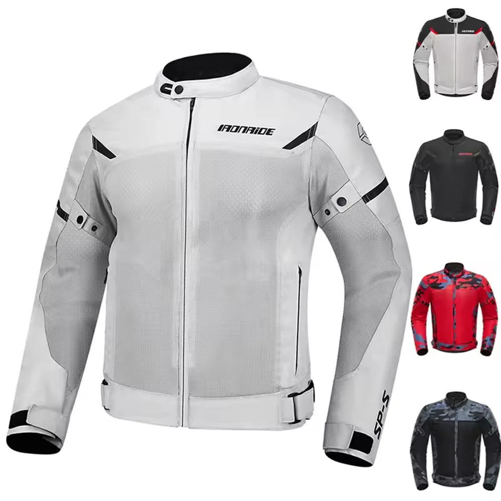 Motorcycle Jacket Anti-fall Breathable Summer Men Coat Moto Protective Gear Motorbike Riding Clothing Moto Jacket M-3XL