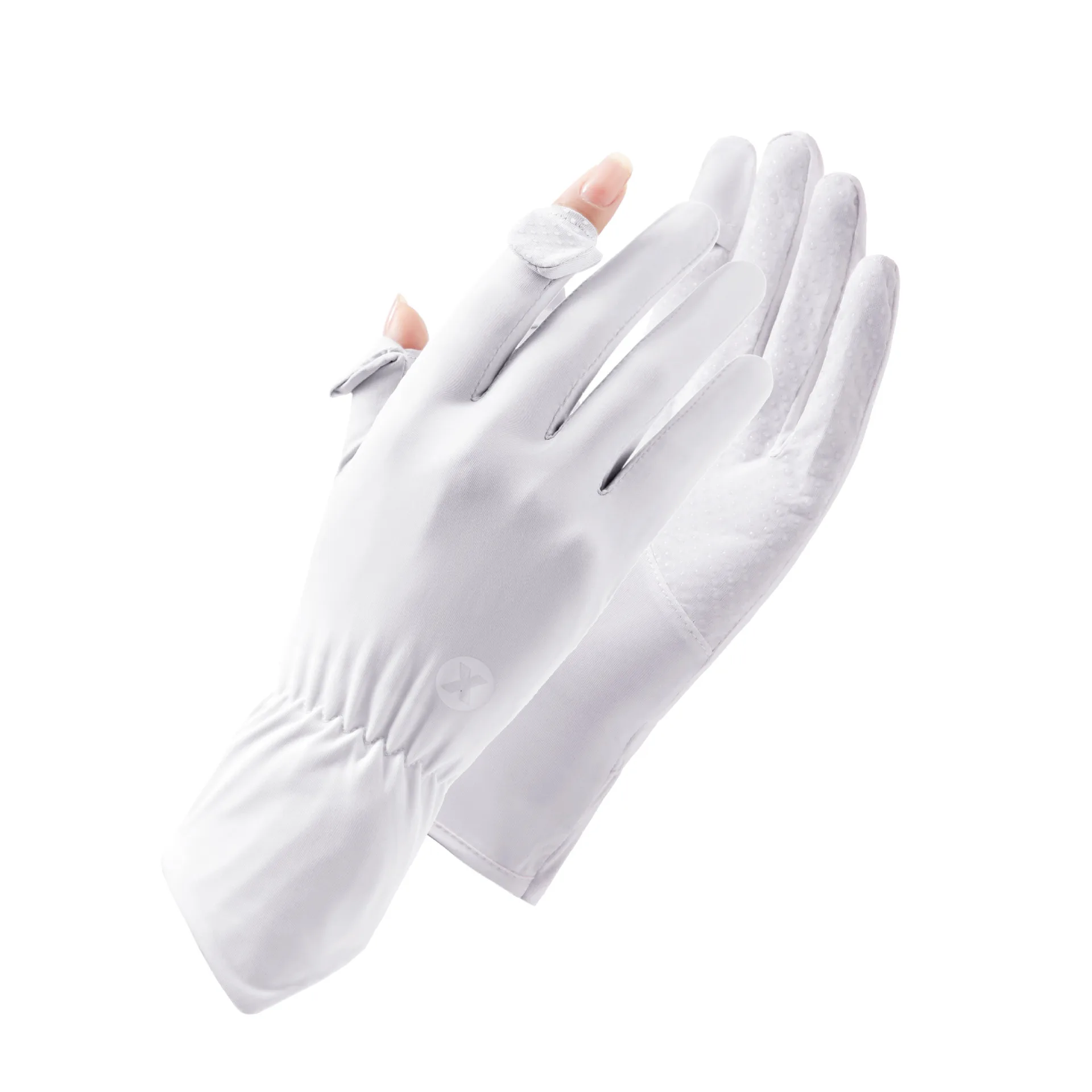 Thin Ice Silk Women's Sunscreen Gloves for Women and Men Driving Electric Motorcycles Fishing UV Protection, Anti Slip, Breathab