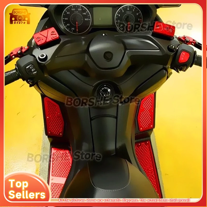 Aluminium-Fußrasten, geeignet für Yamaha XMAX300 xmax250, Modifikation, rutschfestes Fußstützenpedal-Zubehör