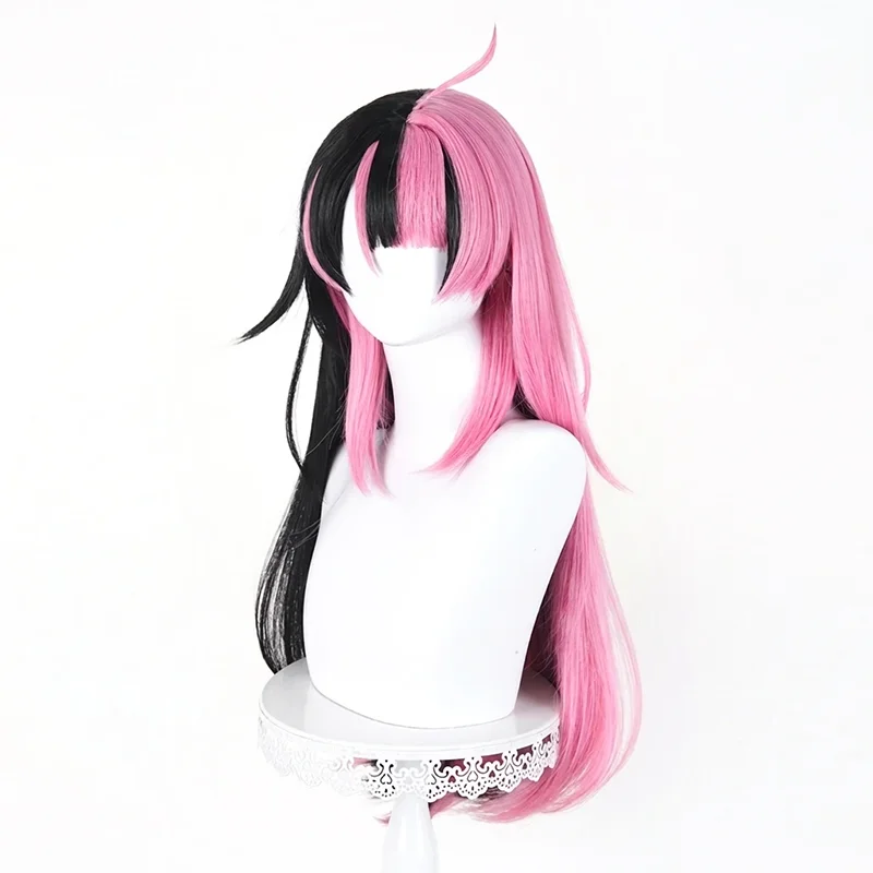 Anime BanG Dream Yumemita Sengoku Yuno Cosplay Wig Split Color Scalp Top For Halloween Comicon Party Adult Women Men