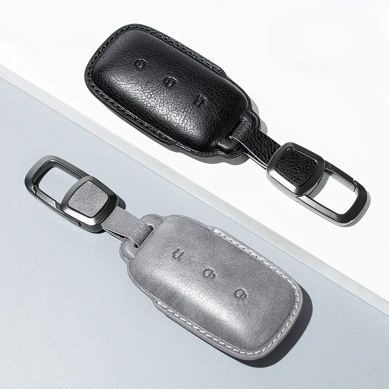 Car Key Cover For Geely Galaxy L7 L7MAX L6 Leather Keyring Shell Case