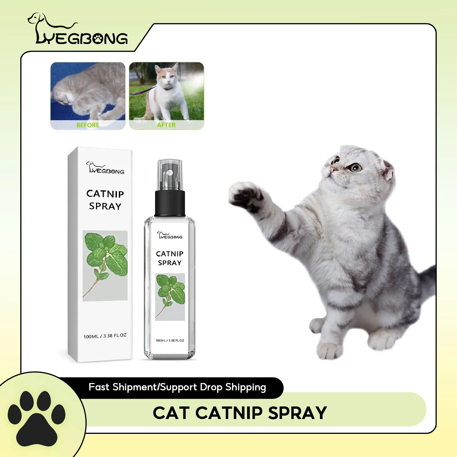 Cat Catnip Spray Natural Healthy Safety Cat Mint Inducer Pet Training Scratching Teeth Cleaning Non-toxic Catnip Induced Spray