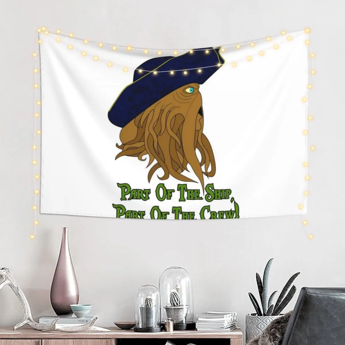 Davy Jones Part Of The Ship Tapestry Wall Carpet Home Supplies Room Decoration Accessories Room Decorations Aesthetic Tapestry