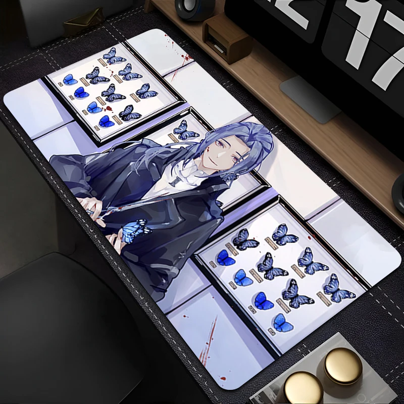 Schwarzes Survival Eternal Return Mousepad PC-Zubehör Gaming-Mauspad Rutschfestes Tastaturpad Große Schreibtischunterlage Gummi erweitertes Pad