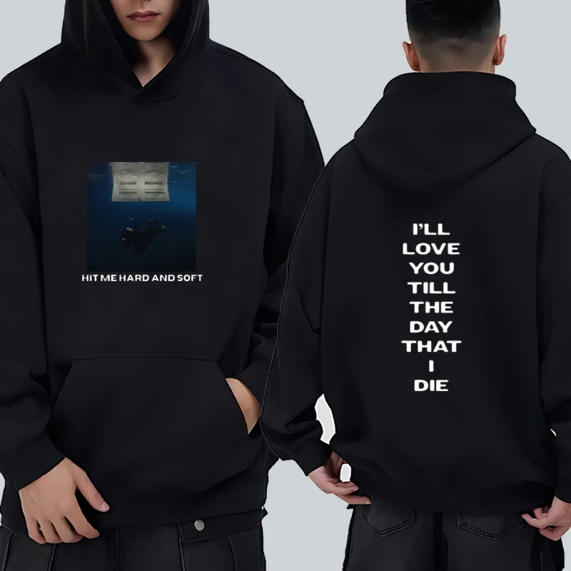 

Billie Hit Me Hard and Soft 2025 Tour Graphics Double Sided Printed Hoodie Men women Fleece Harajuku Hip Hop Streetwear Unisex