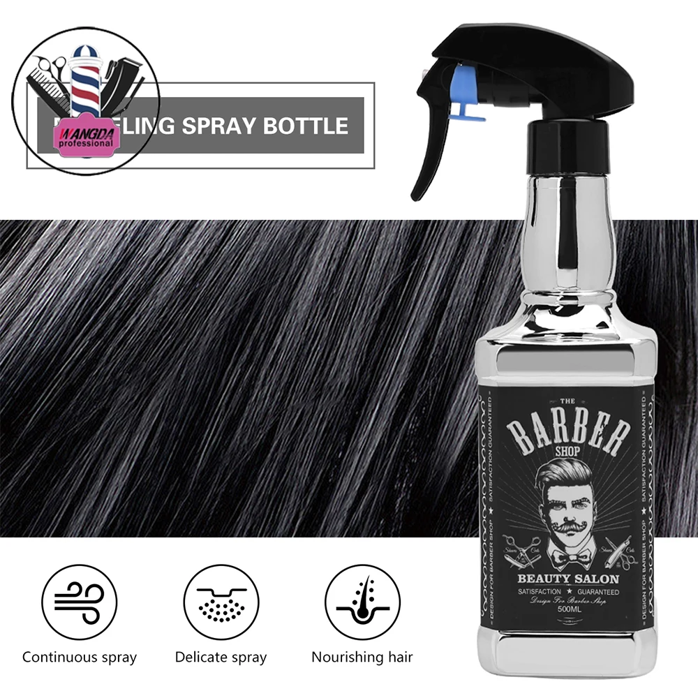 Salon Mist Spray Water Bottle Barber Haircut Hair Watering Can Refillable Water Sprayer Professional Barbershop Supplies