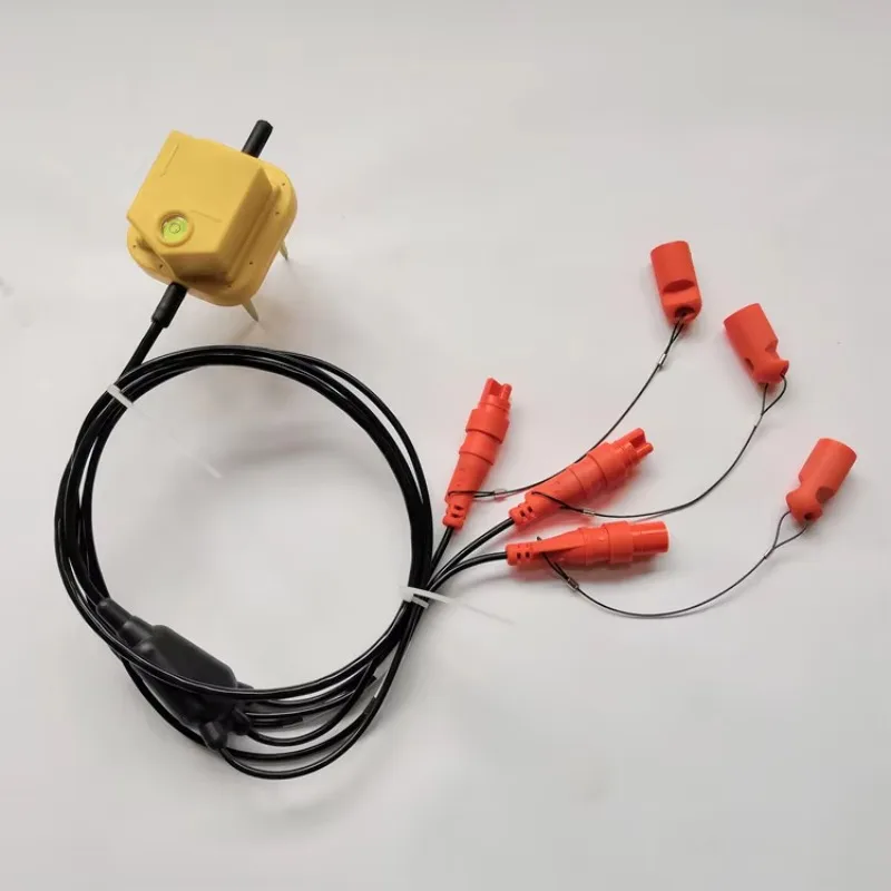 Factory Direct 3C Geophone 4.5 Hz With 3 Pcs KCK Push Fit Male Connector 3D Geophone Triaxial Geophone 4.5Hz in stock