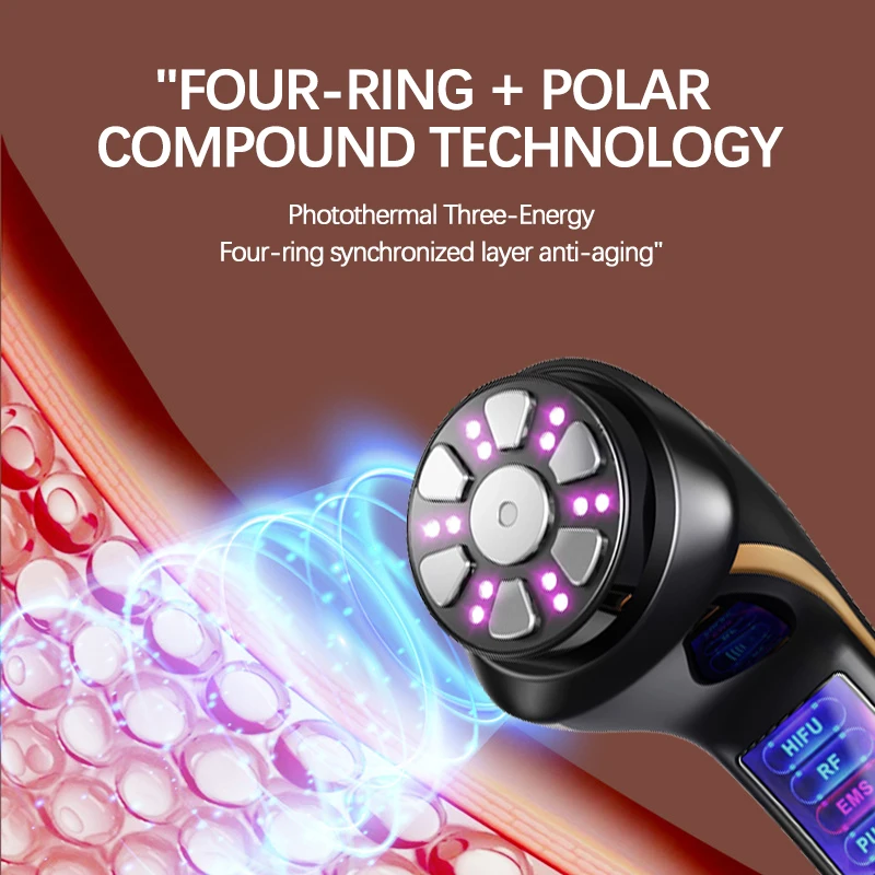 MINI HIFU Gesichtsradiofrequenz Schönheitsbehandlung EMS Mikrostrom Hautverjüngung Lifting Straffung Schönheit Instrumentt