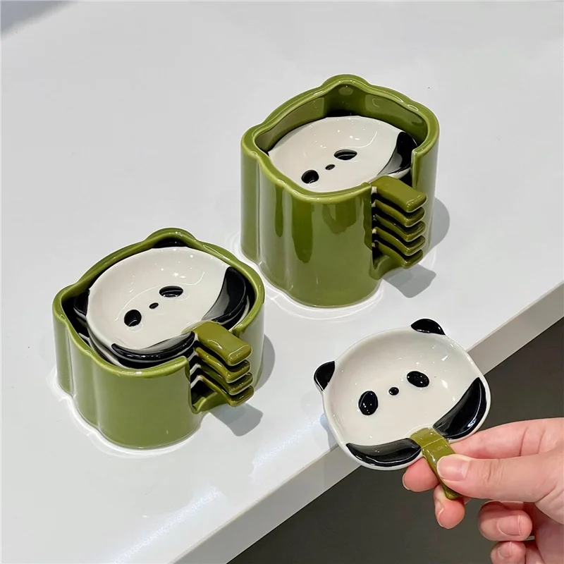 

Cute Panda Cerc Dip Sauce Di for Hot Pot BBQ 00 Pieces Beautiful Chinese Sle Dinnerware Set Home Use Accories