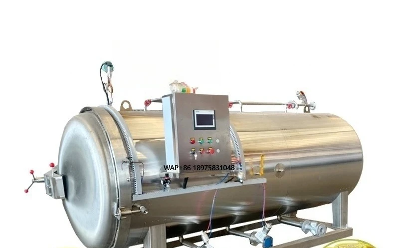 Industrial  Steam Food Sterilizer Retort for Sardines Tuna Canning Plant