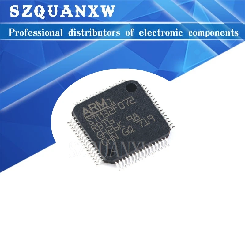 5PCS STM32F072RBT6 STM32 STM32F STM32F072 STM32F072R STM32F072RB LQFP-64 IC MCU