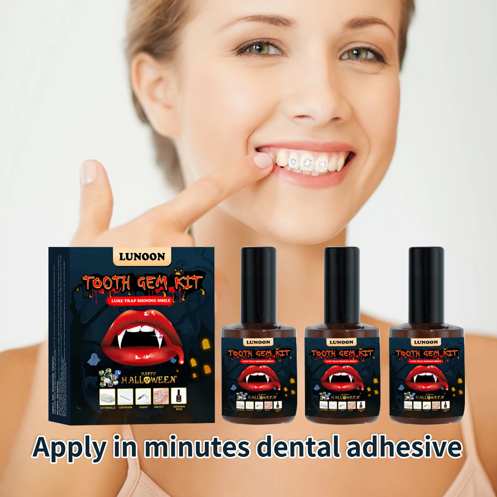 ทันตกรรมคริสตัลแฟชั่นฟันอัญมณีความงามเพชรฟันเครื่องประดับตกแต่งระยิบระยับผีเสื้อฟันอัญมณีฟันเครื่องประดับอัญมณี