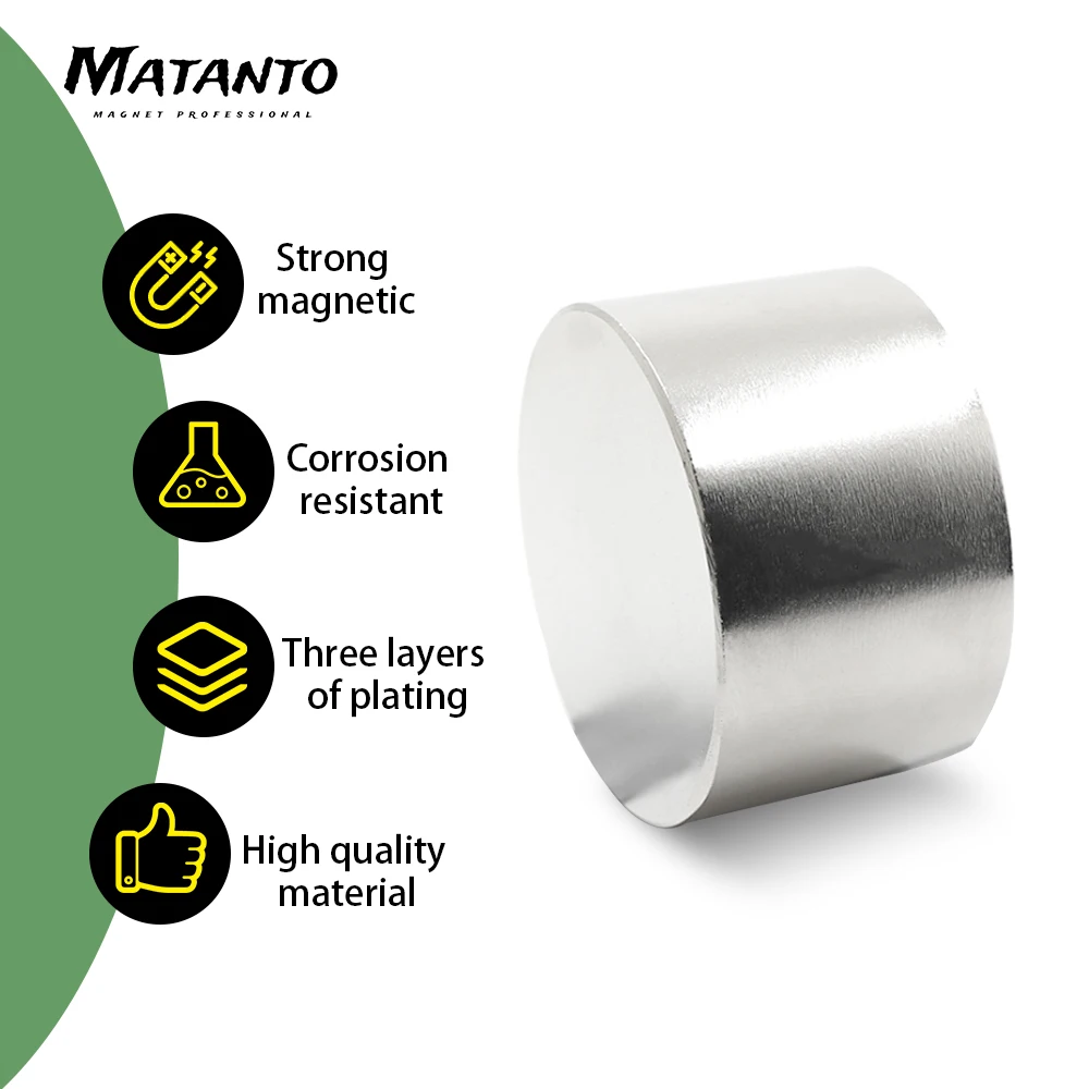 1/2PCS 50x30mm Strong Cylinder Rare Earth Magnet N35 50mmx30mm Round Neodymium Magnets NdFeB 50x30 mm Big Disc Magnet 50*30 mm