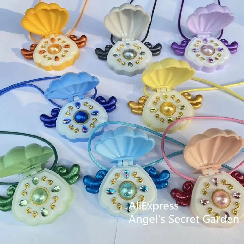 Mermaid Melody Pichi Pichi Pitch shell Pendant Necklace for Women Girls Lucia Rina Toin Hanon Hosho Noel Cosplay Jewelry Gifts view 2