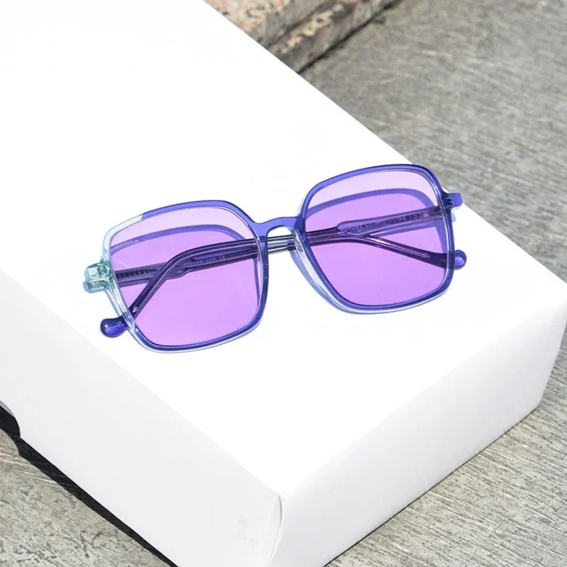 

SHINU Brand Myopia Glasses Pink Blue Purple Photochromic Glasses Women Color Frame Big Size Myopia Graduated Glasses Ladies