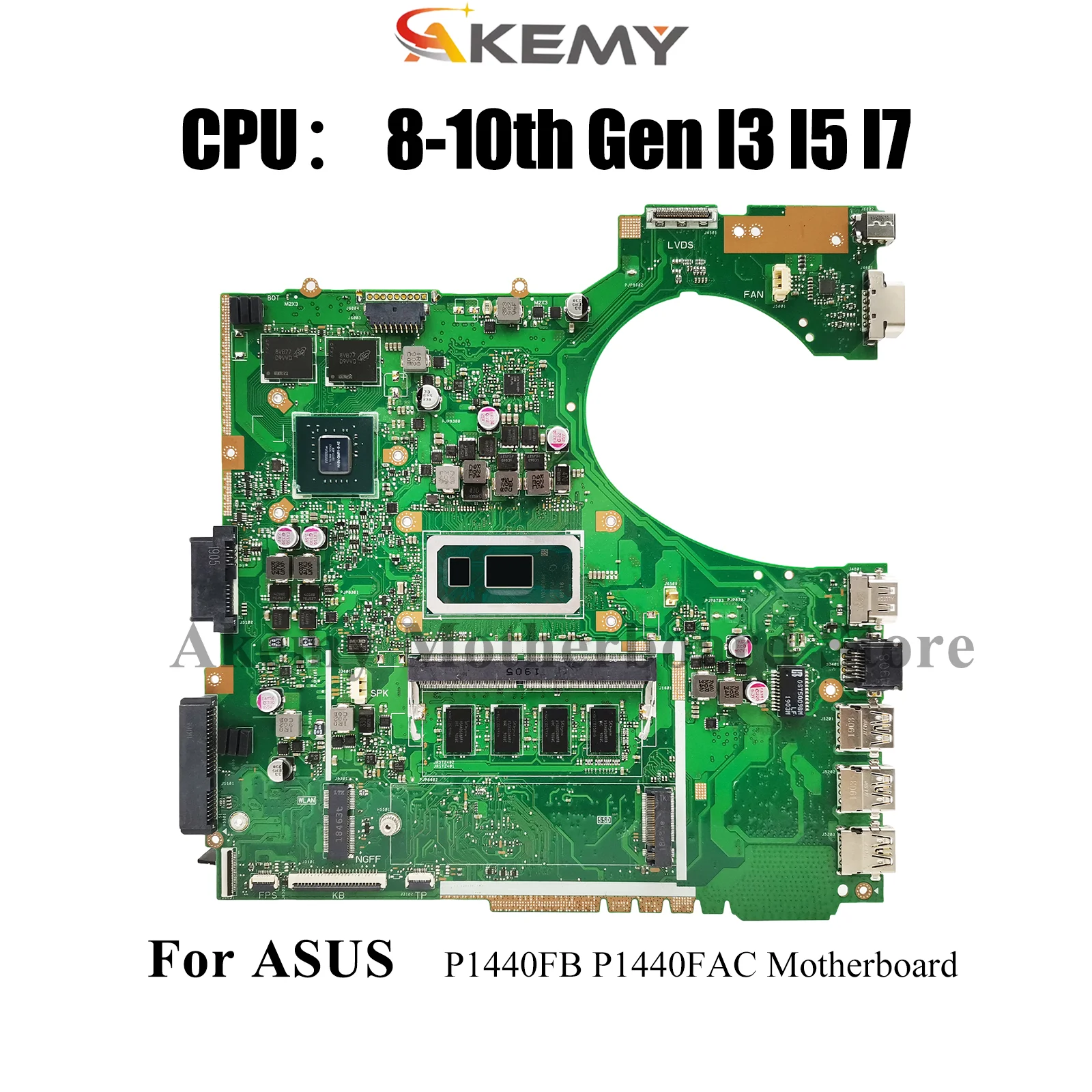 

P1440FB Материнская плата для ноутбука ASUS ProArt P1440FB P1440FAC P1440F Материнская плата для ноутбука с процессором I3 I5 I7 100% тестирование ОК быстрая доставка