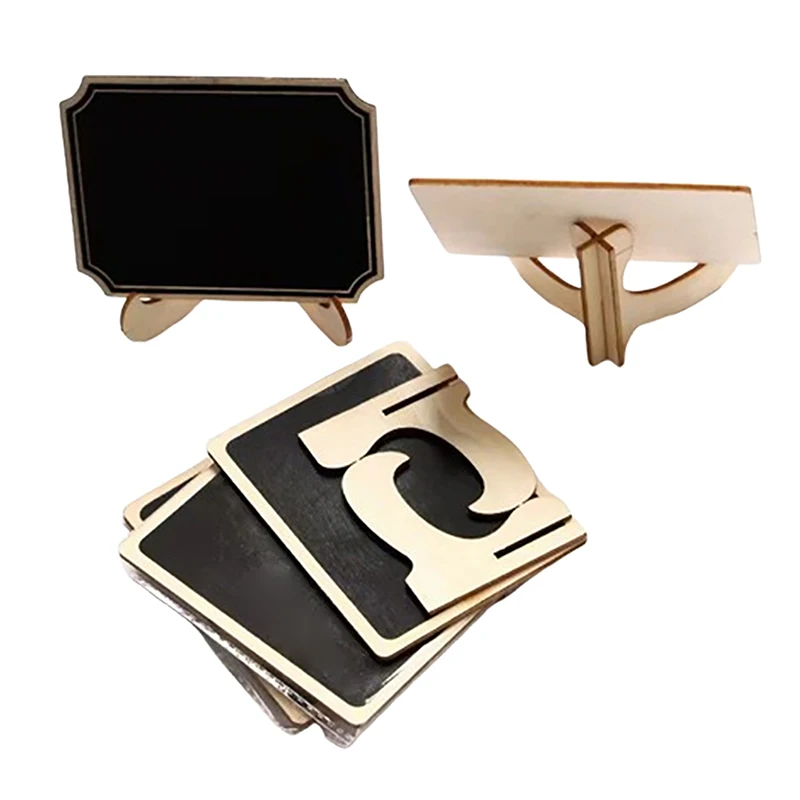 1 Set segnaposto in legno Mini cartelli per lavagna con cavalletto feste di compleanno per matrimoni cartelli per bacheca e decorazioni per eventi