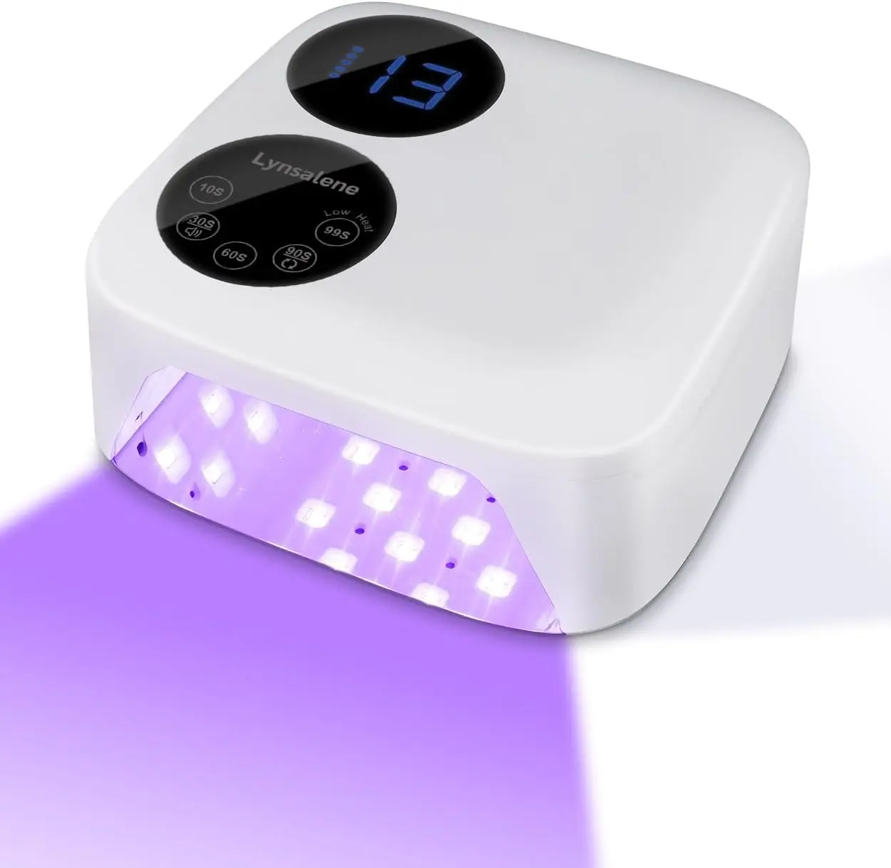 

Беспроводная лампа для маникюра 80 Вт с магнитным основанием, двойным дисплеем для быстрой полимеризации геля