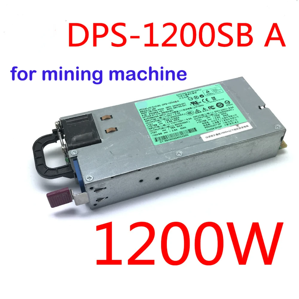 

HSTNS-PD30 DPS-1200SB A 1200W 643933-001 643956-101 660185-001 656364-B21 6Pin To 8Pin (6+2) for Mining Power Supply Source