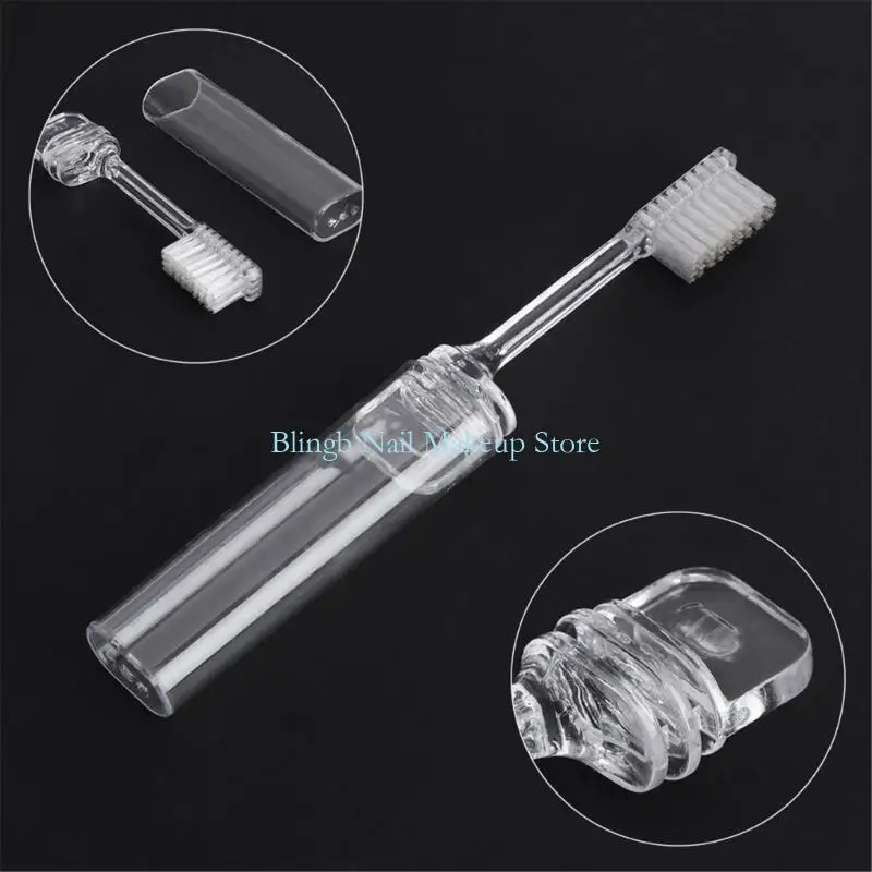

28TA Foldable Hygienic Toothbrushes Portable Dental Care Essential for Trips Camping