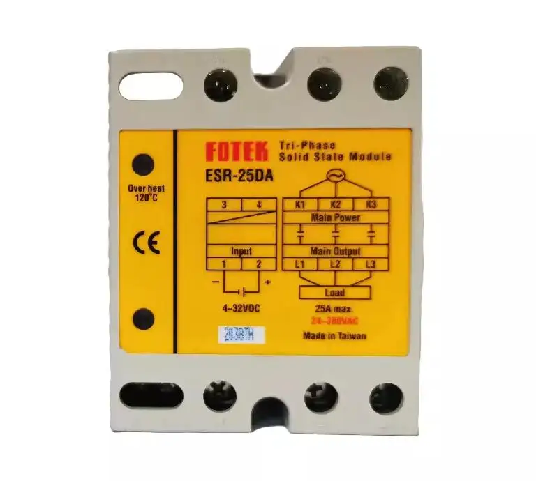 Original ESR Three Phase Solid State Relay ESR-25DA ESR-40DA ESR-60DA ESR-80DA ESR-100DA