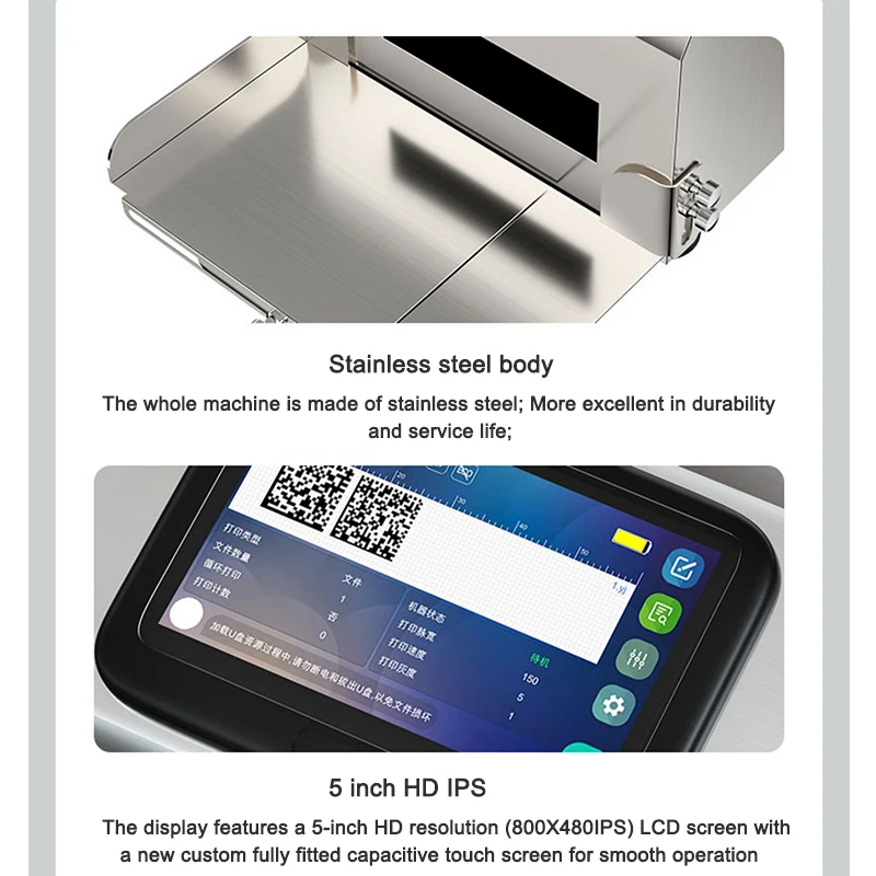J1 Multi-function Desktop Smart Static Printer Automatic Coding Machine Small Coder For PVC/ QR Code Label Production Date Print