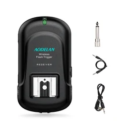AODELAN Flash Trigger Receiver with Universal Hot Shoe for Canon, Nikon, Olympus, Panasonic, Pentax, Fujifilm (Receiver Only)