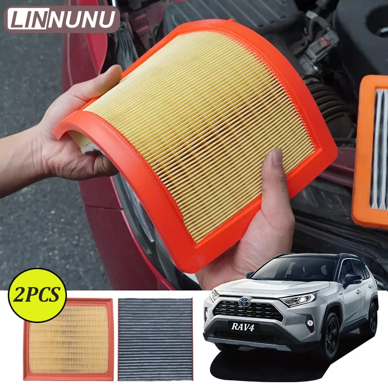

Linnunu 2 шт. автомобильный фильтр для кондиционера, элемент воздушного фильтра, автозапчасти для Toyota Rav4 Xa50 2020 2021 2022 2023 2024 2025