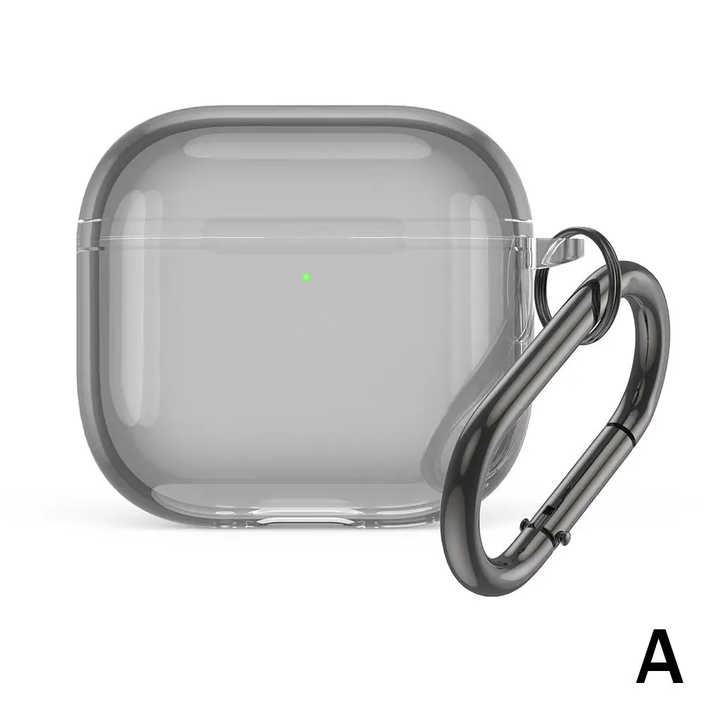 New Color Transparent For Apple Airpods4 Earphone Case Simple Tpu With Lock Fashionable And Creative Full Cover Anti-scratc L7S8