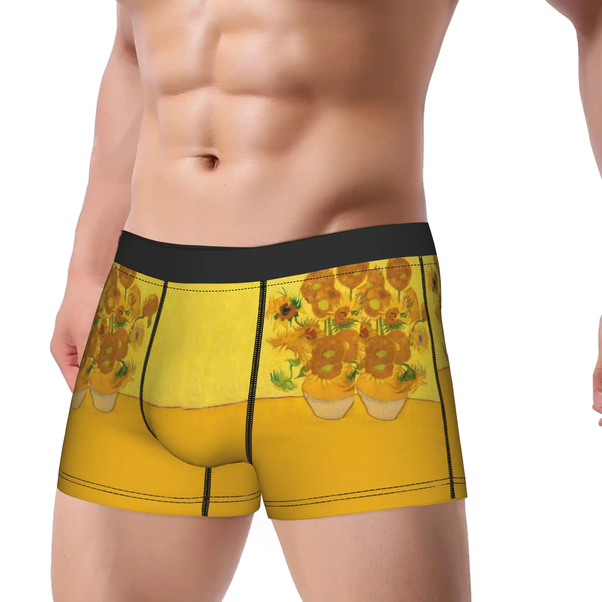 Van Gogh Underwear vincent Man Panties Print Classic Boxershorts Trenky Shorts Briefs Plus Size
