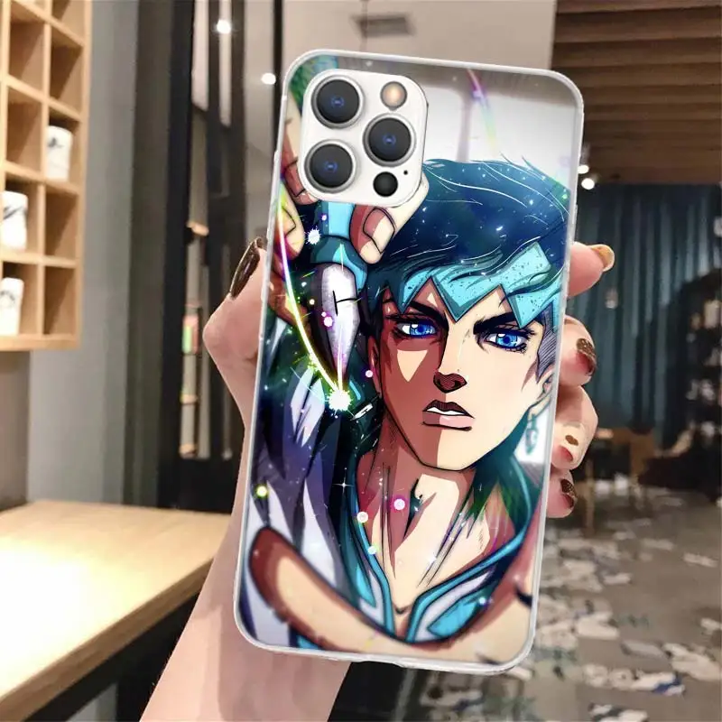 JoJo's Bizarre Adventure Rohan Kishibe Silicon Phone Case for Apple iPhone 16 15 Pro Max 14 11 13 Plus 12 Mini 7 8 + X XS SE 16P