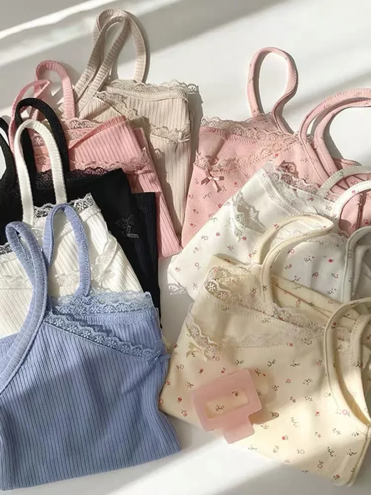 حجم كبير المرأة الدانتيل بروتيل تانك الأعلى النمط الفرنسي ملابس داخلية التخسيس طبقة قاعدة عصرية الصيف وصول جديد #1