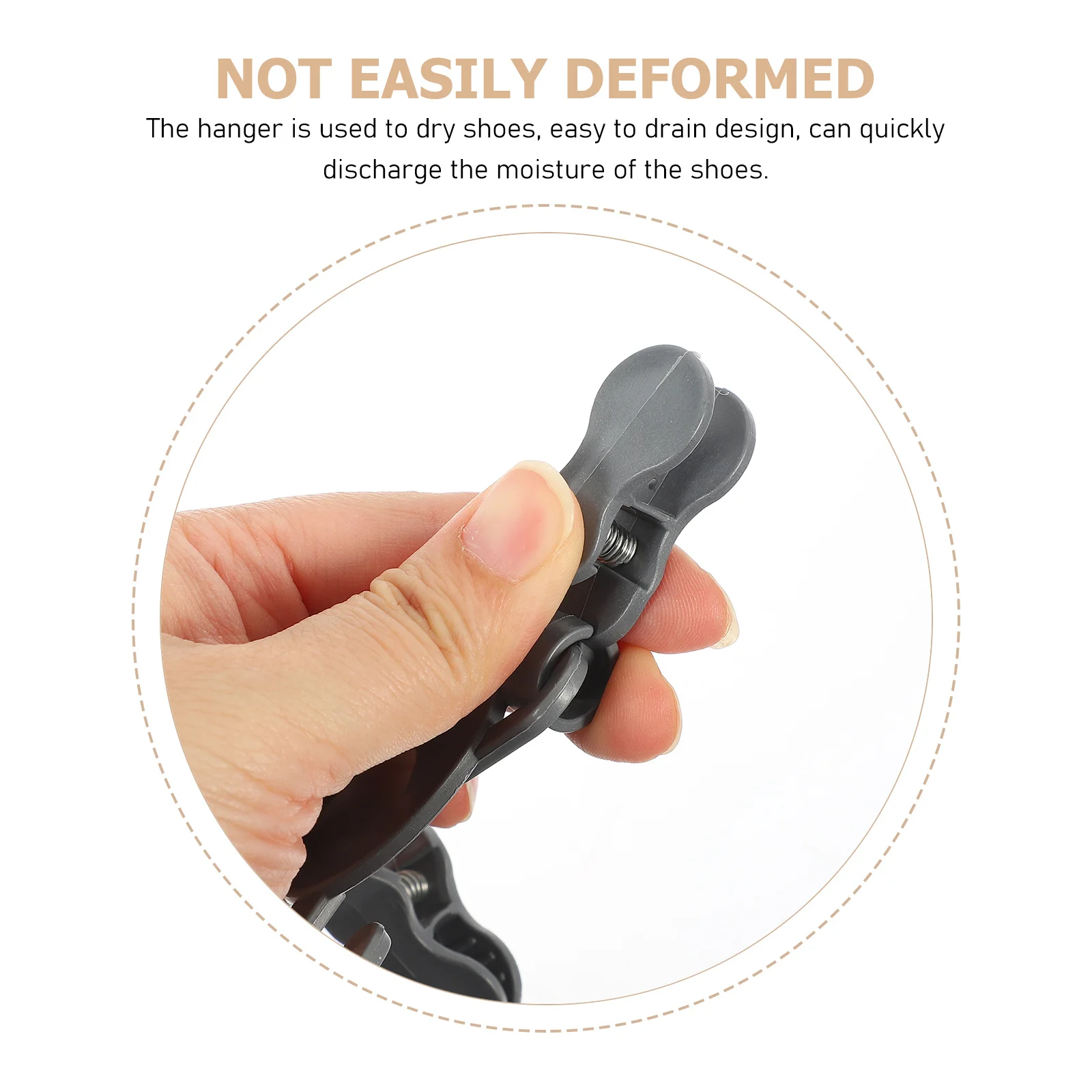 

10pcs Shoe Hooks Pearl Grey Boot Hangers Closet Pants Hangers Clips Drying Rack Shoes Socks Storage ganizers