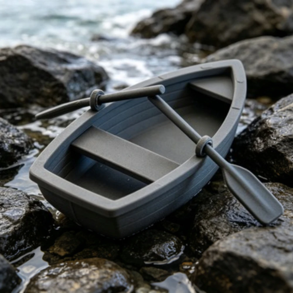 Mini Double Oar Wooden Boat Aq - Aquarium Mini Fish 评论和价格