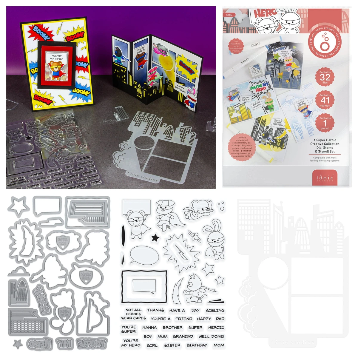 

New Winter Santa’s Heroic Creative Silicone Stamps Handmade DIY Embossing Scrapbooking Album Blessed Christmas Wishes Crafts