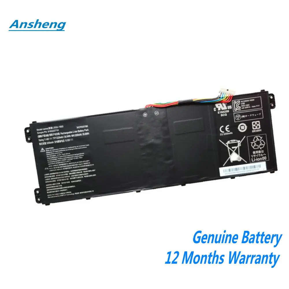 11.46V 38.04Wh 3320mAh SQU-1602 Laptop Battery For Hasee 916Q2271H 3ICP5/57/80 X5-CP5D1 CP5E1 CP5S1 Series