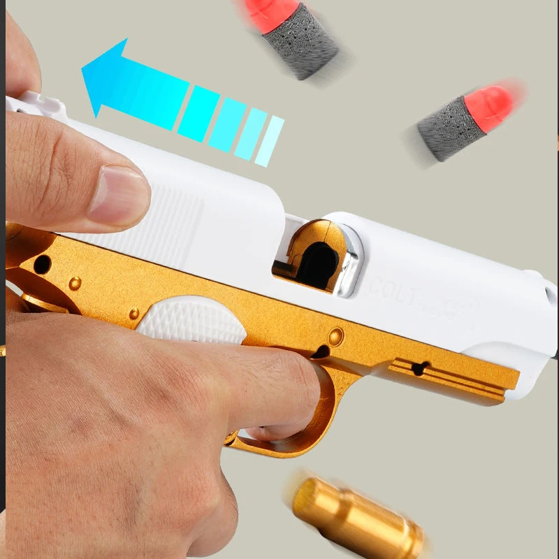 Shell Throw M1911 Air Toys Gun Ejection Handgun Soft Darts Bullets Airsoft Pistol For Boys Outdoor Sports Shooting Gift