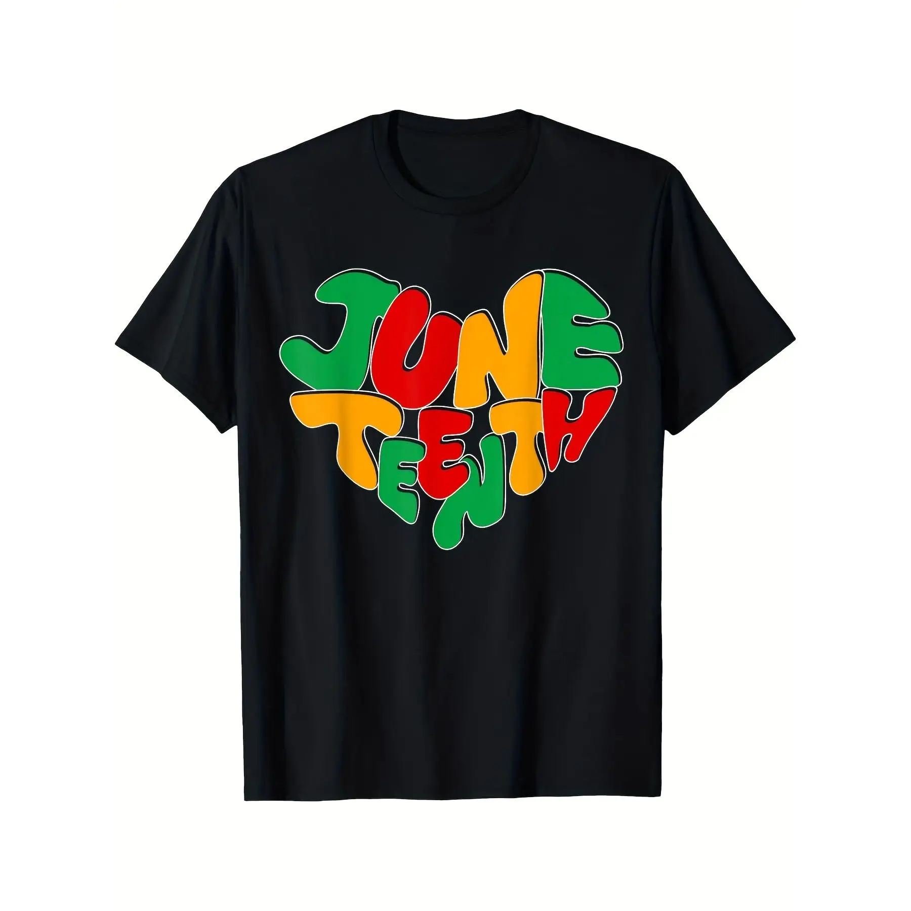 

Men's Juneteenth June 19th 1865 Black History African American T-Shirt - Vibrant Color Block Print, Regular Fit Short Sleeve Cas