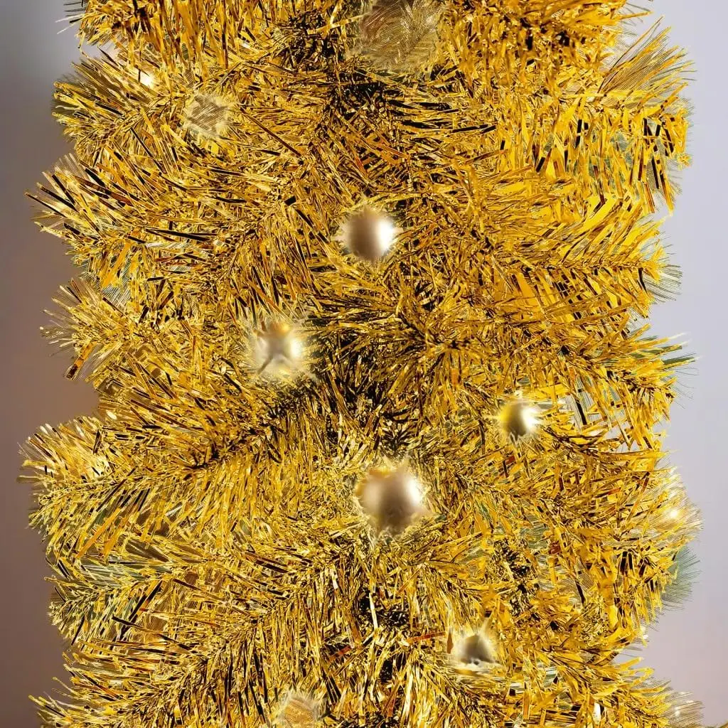 

16ft Gold Christmas Garland - Festive Holiday Decor for Home & Party Ambiance