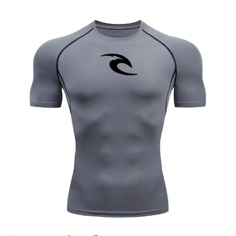 Men\'s Boxing Training Bottoming Long-sleeved Compression Shirt Outdoor Running Breathable Quick-drying Elastic T-shirt S-3XL