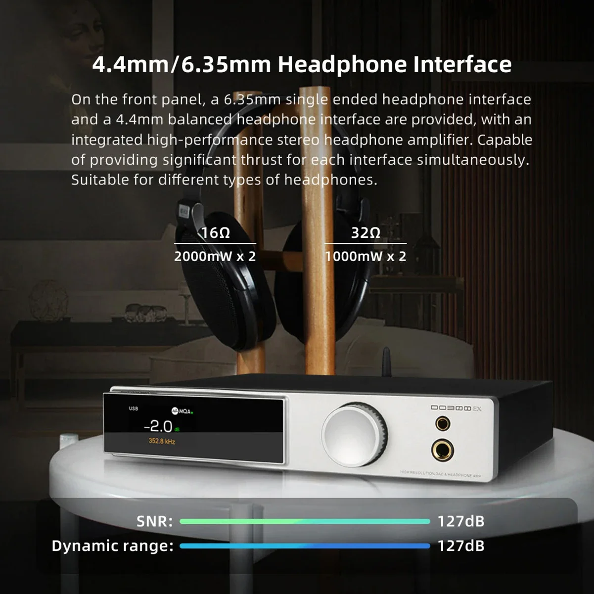SMSL DO300EX Audio DAC y amplificador de auriculares AK4191 AK4499EX DAC MQA-CD decodificación XMOS XU-316 DSD512 768KHz 32Bit preamplificador de alta resolución