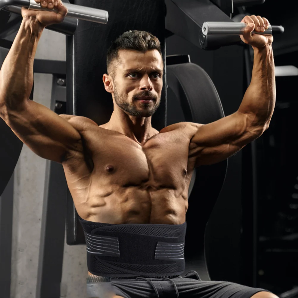 

Breathable Running Belt Adjustable Lumbar Support Waist Protector for Fitness Exercising Pain Relief and Muscle Strengthening