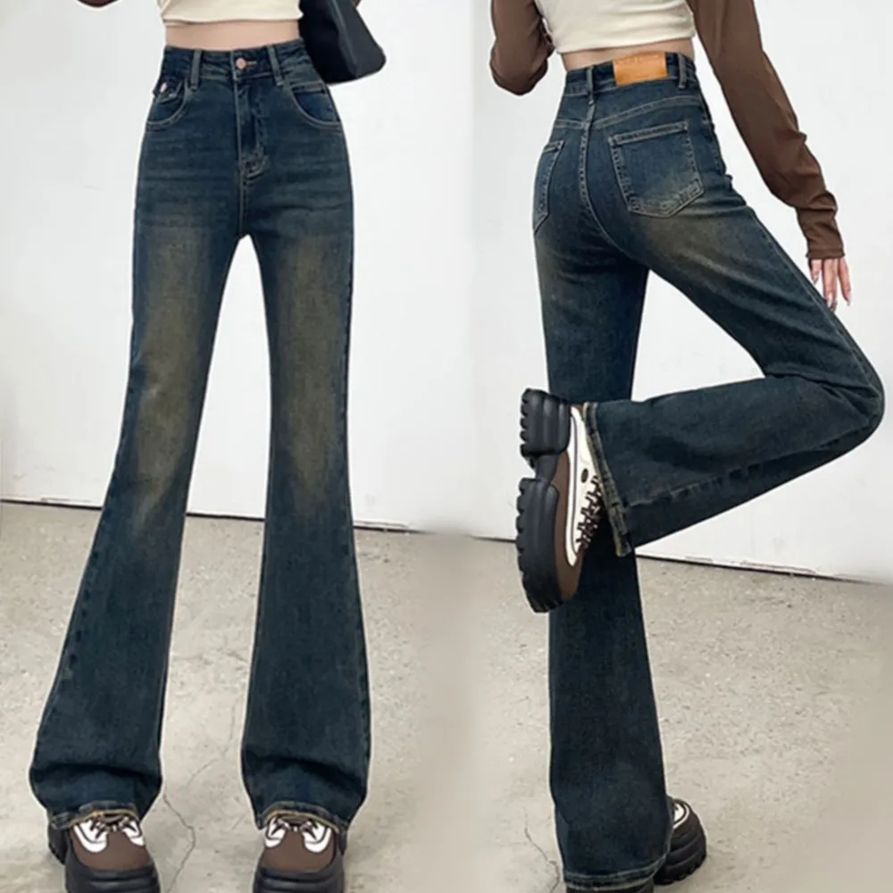 

Jeans Women's Autumn High Waist Tight Flare Pants Spring and Autumn New