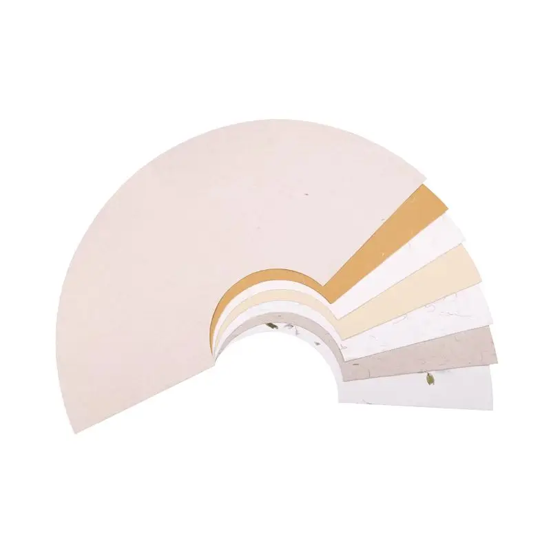 

Pastel Fan Shaped Xuan Paper Half Ripe Sandalwood Bark Xuan Paper Calligraphy Painting Rice Paper Drawing Papier Papel Arroz