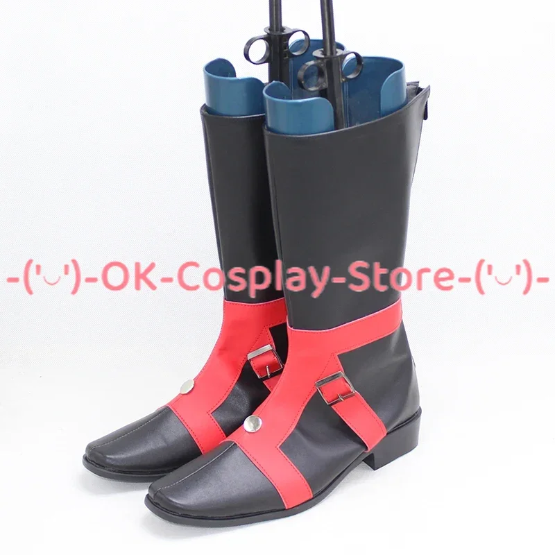 Anime JoJo's Bizarre Adventure Guido Mista Cosplay Shoes PU Leather Shoes Cosplay Prop Halloween Boot Custom Made