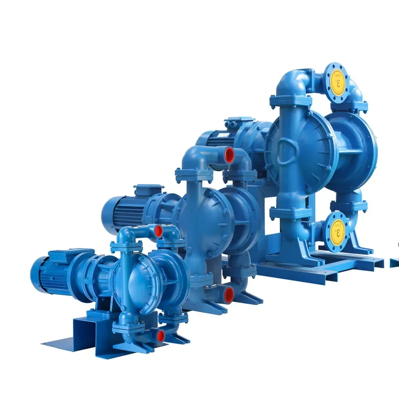 1 1.5 2 3 inch sewage oil chemical wastewater slurry conveying electric double diaphragm pump