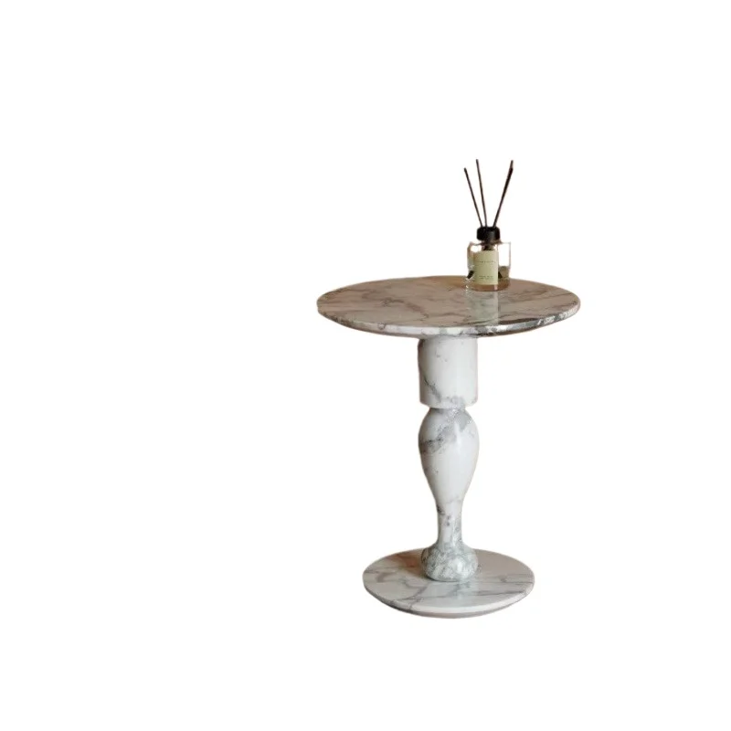 

Shirley edge table, designer natural jade small coffee table, light luxury coffee table, acrylic crystal edge table