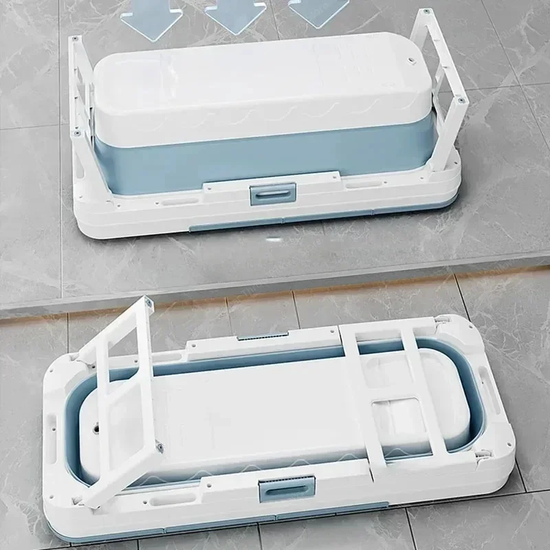 Portable Folding Bathtub for Adults hot Bath Spa Plastic Bathtubs Children Swimming pool Bucket Sauna Lid Cover House Bath Tub Z